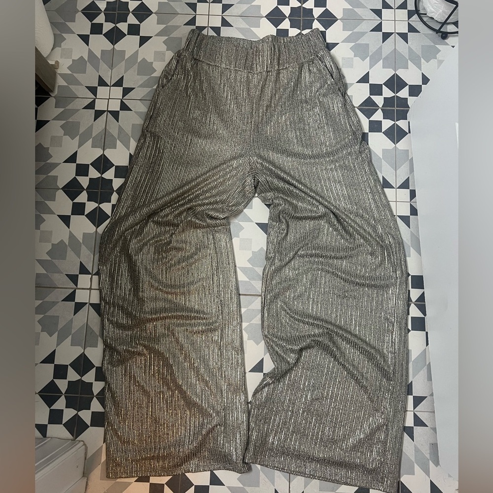 NWOT INC Sparkle Wide Leg Party Pant - Picture 6 of 7